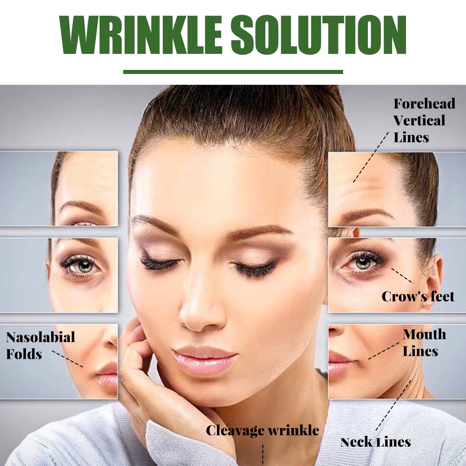 Wrinkle Remover Serum Firming Lifting Fade Fine Lines Repair Dark Circle Anti-Aging Anti-Wrinkle Intensive Skin Care 20Ml
