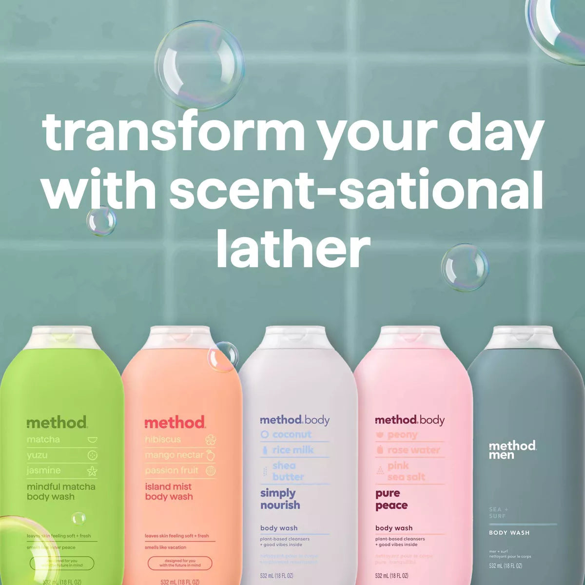 Method Men'S Sea and Surf Body Wash