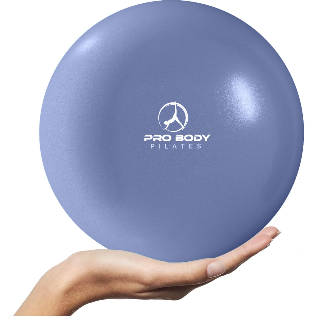 9 Inch Small Exercise Ball for between Knees, Mini Soft Yoga Ball for Stability, Barre, Fitness, Ab, Core, Physio and Physical Therapy Ball (Indigo)