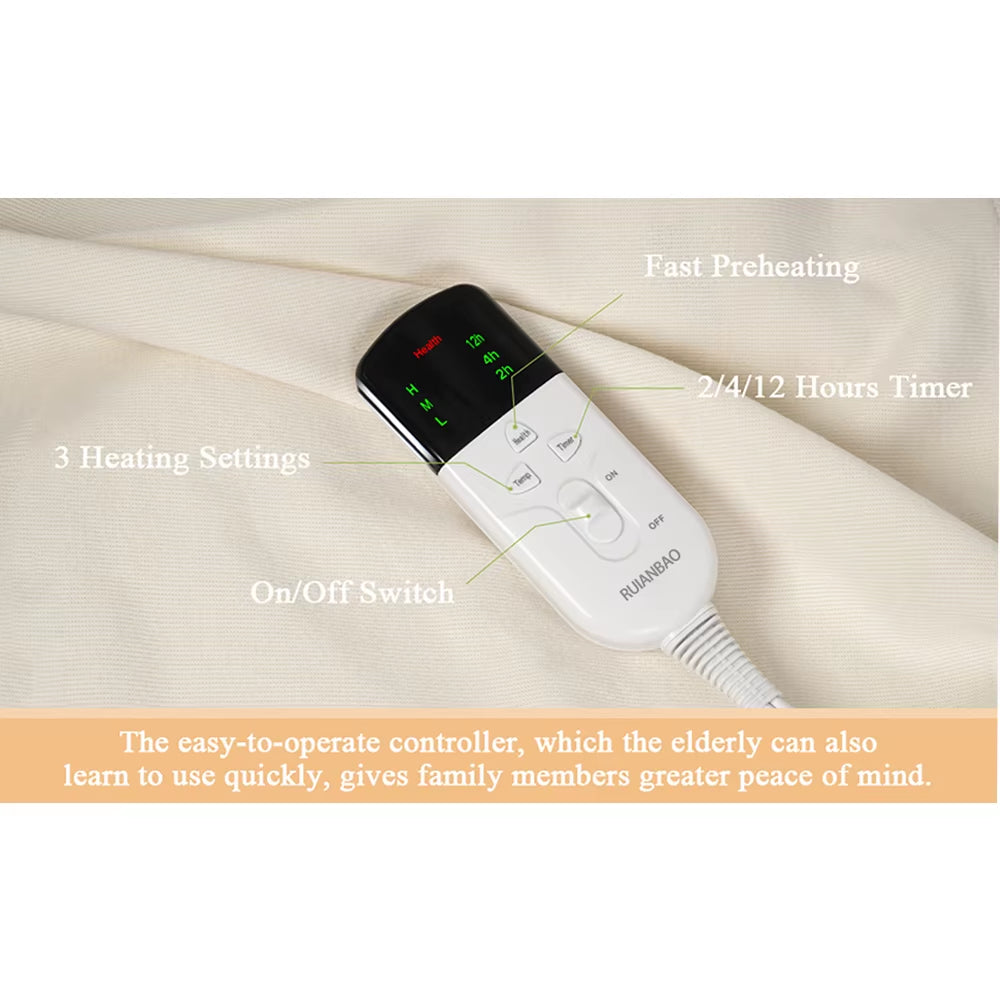 Heated Blanket Electric Blanket Timer Heated Pad 220V 150*80Cm Thermal Mattress Winter Body Warmer Heated Bed Warmer