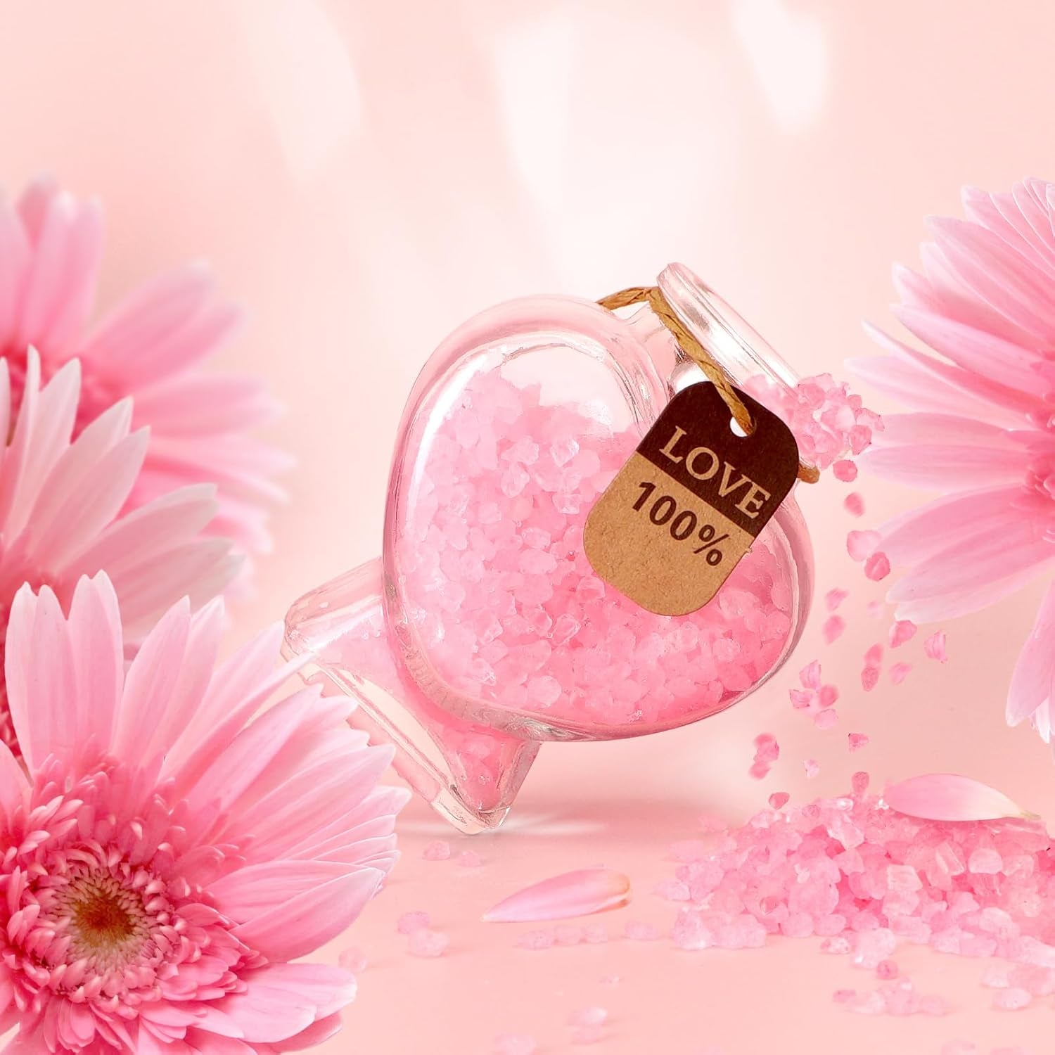 Birthday Gifts for Women, Thank You for Women Mothers Day Gifts for Mom Wife Sister Girlfriend Her -Pink Rose Spa Gift Basket Set