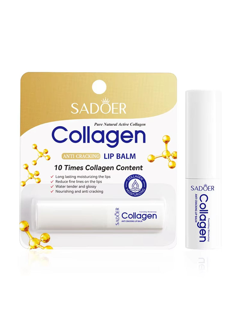 Collagen Lip Balm Moisturizing anti Cracking Brightening Repair Nourishing Hydrating Lipstick Lips Skin Care Products