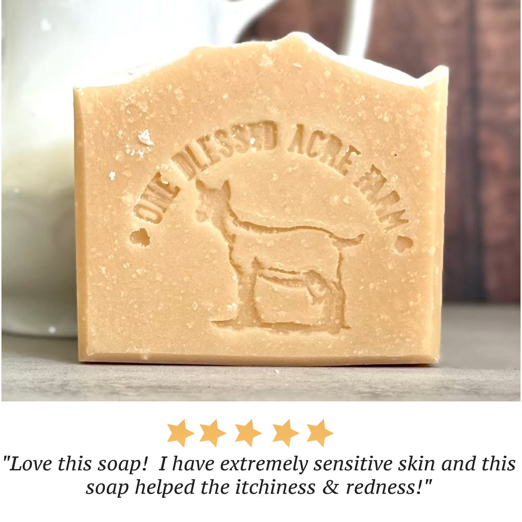 Unscented Goat Milk Soap Handmade Bar Gift for Bathroom Natural Care Shower Soap Fragrance Free Facial Skincare for Women Basket Gift Box