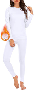 Womens Thermal Underwear Set - Long Johns for Base Layer Women with Fleece Lined for Winter-Warm Loungewear