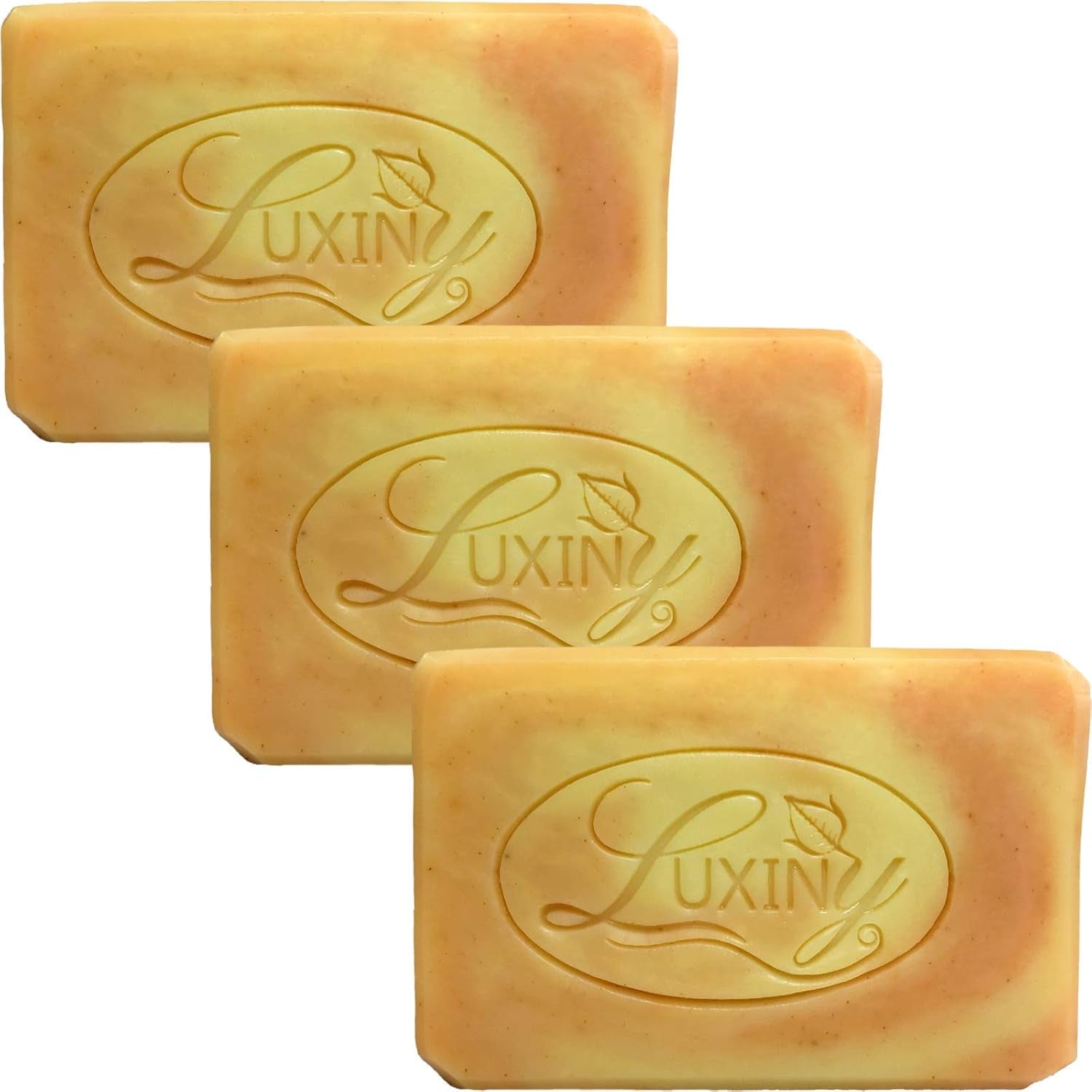 Orange Patchouli Handmade Soap Bar for Bath and Body Is Palm Oil Free, Moisturizing Natural Vegan Castile Soap with Essential Oil for All Skin Types Including Sensitive Skin (3 Pack)