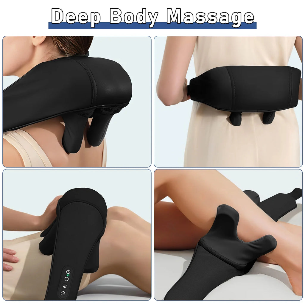 Neck Massager with Heat, Cordless Shoulder Massager, 4D Deep Kneading Shiatsu Shoulder and Neck Massage, Gift for Mother'S Day and Father'S Day