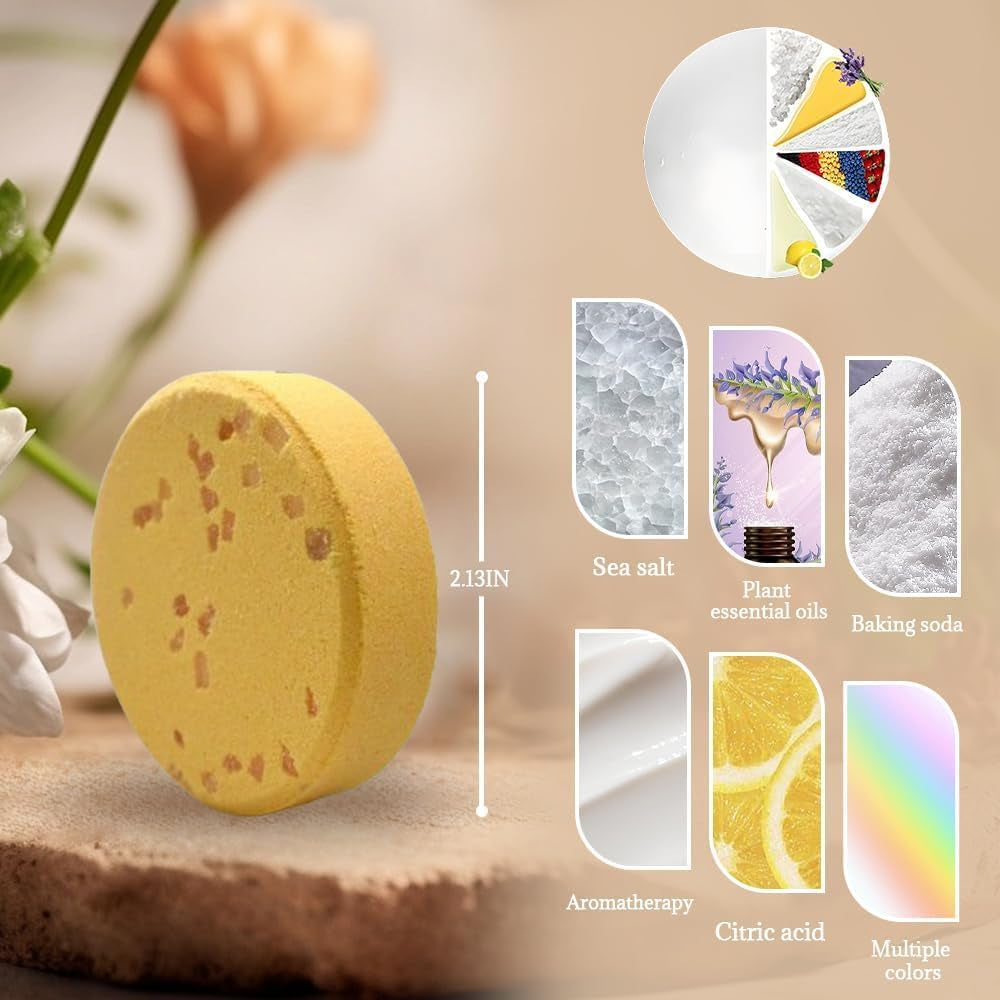 Shower Aromatherapy Steamers -  6 PCS Aromatherapy Shower Steamers Birthday Gifts for Women Shower Bombs Aromatherapy Self Care Nice Gifts for Dad with Essential Oils, Relaxation Home SPA