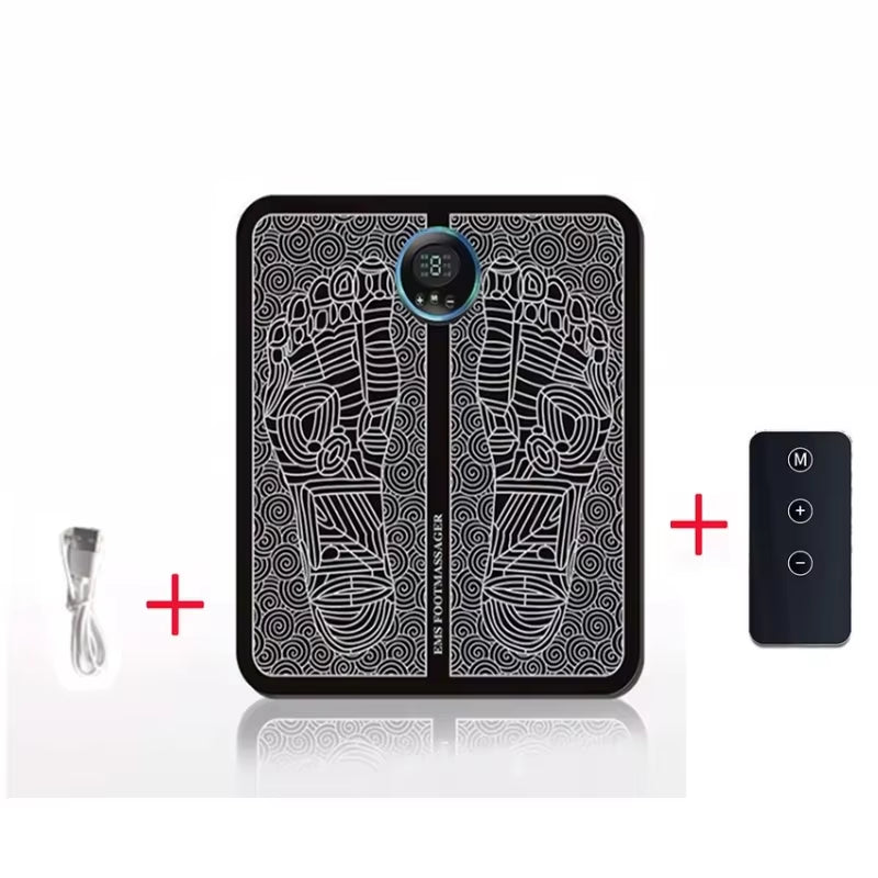 3 in 1 Home Massage Kit EMS Foot Massager Multi Function Electronic Acupressure Pen to Relieve Shoulder Neck and Back Discomfort