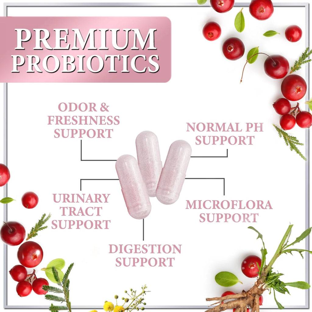 Probiotics for Women Digestive Health Support - 90 Billion CFU Women'S Probiotic, 16 Strains, Cranberry, Vaginal Probiotic with Prebiotics, PH, Immune, Urinary, & Feminine Health Support, 60 Capsules