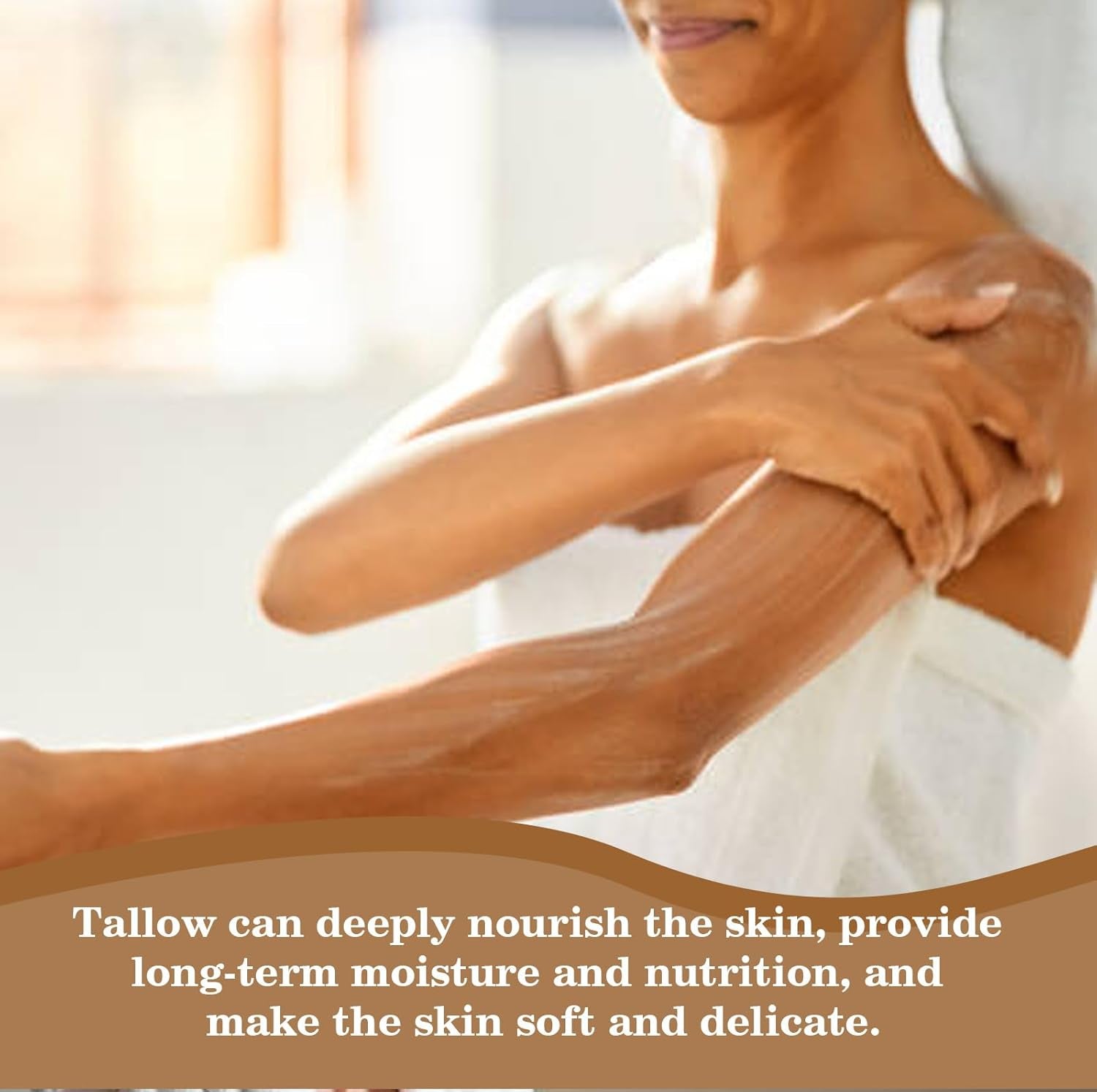 Tallow Balm, Tallow Honey Body Cream, Face Moisturizing Cream, All Purpose Use Balm Anti-Drying Anti-Cracking for Spring, Summer, Autumn and Winter Skin Care (Tallow Balm, 100 G)