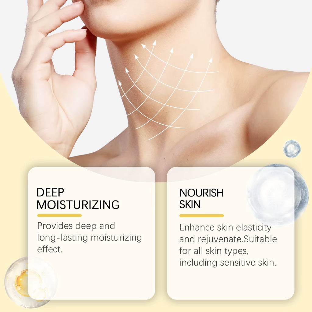 Bee Venom Lifting Neck Cream Deep Moisturizing Face Repair Skin Barrier Smooth Hydrated Skin Firming Tightening Cream 50G