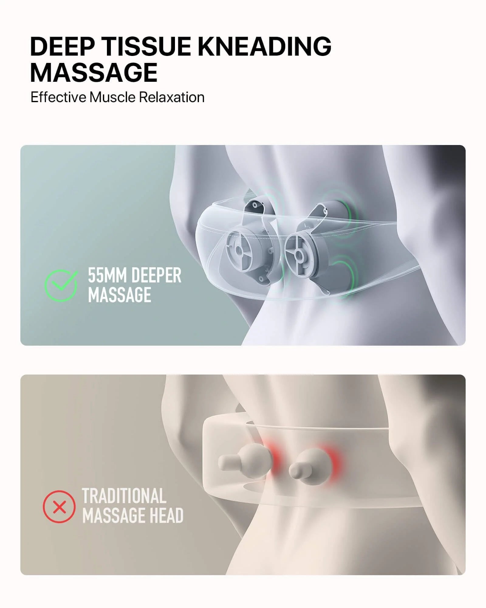 Shiatsu Neck Back Shoulder Massager with Heat, Rechargeable Shiatsu 3D Cordless Neck Heat Massager, Home, Car, and Office Use