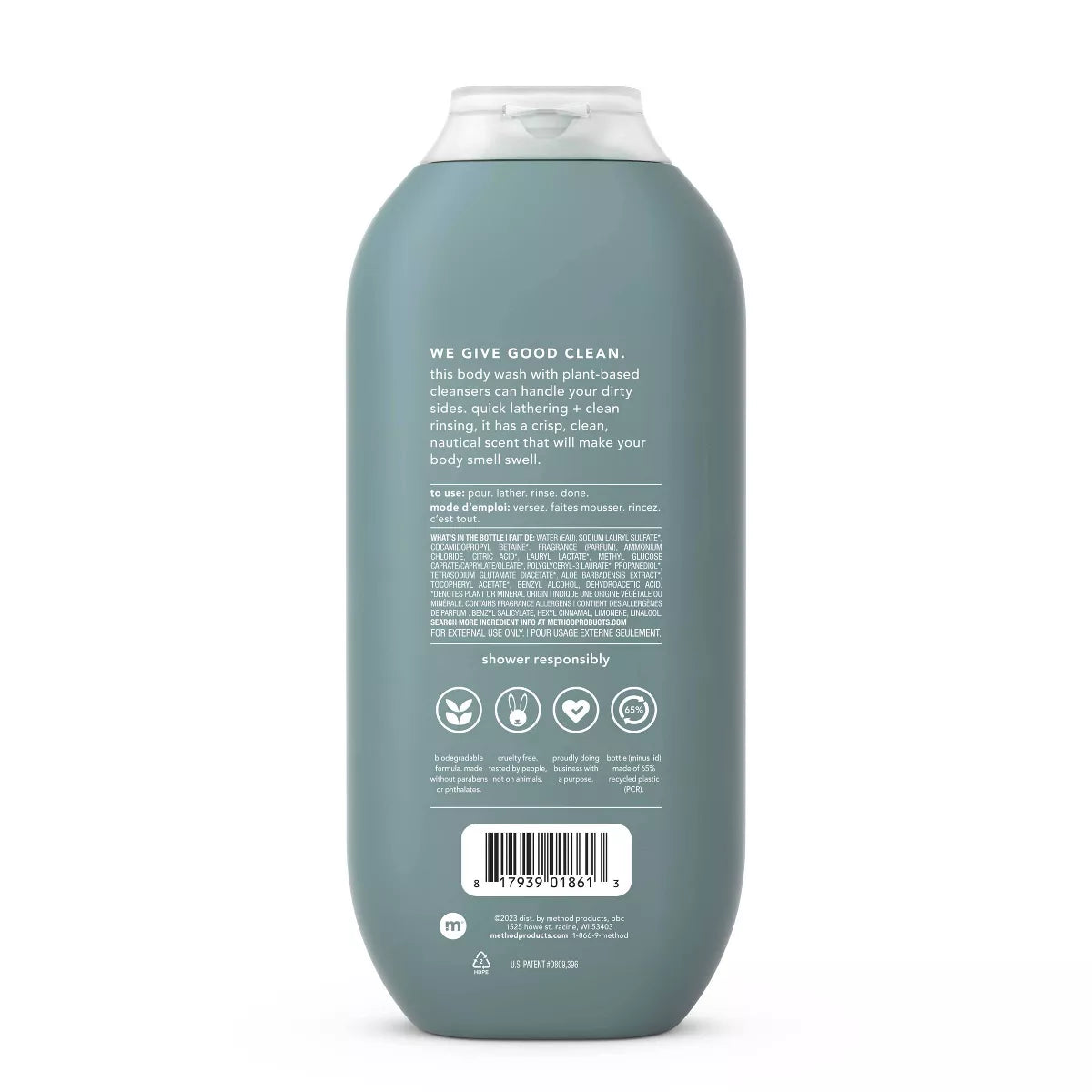 Method Men'S Sea and Surf Body Wash