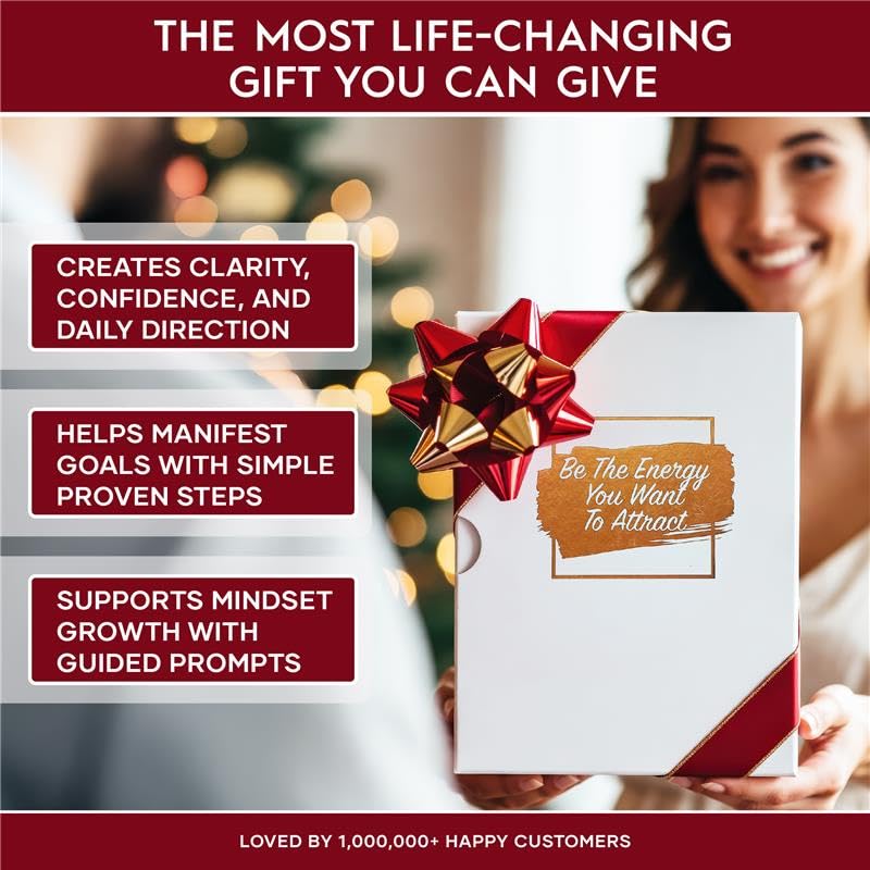 Deluxe 2026 Planner Weekly and Monthly | Law of Attraction Planner with Productivity App | 12-Month for Productivity, Gratitude & Goal Setting | Includes Foldable Vision Board, Gift Box & Stickers