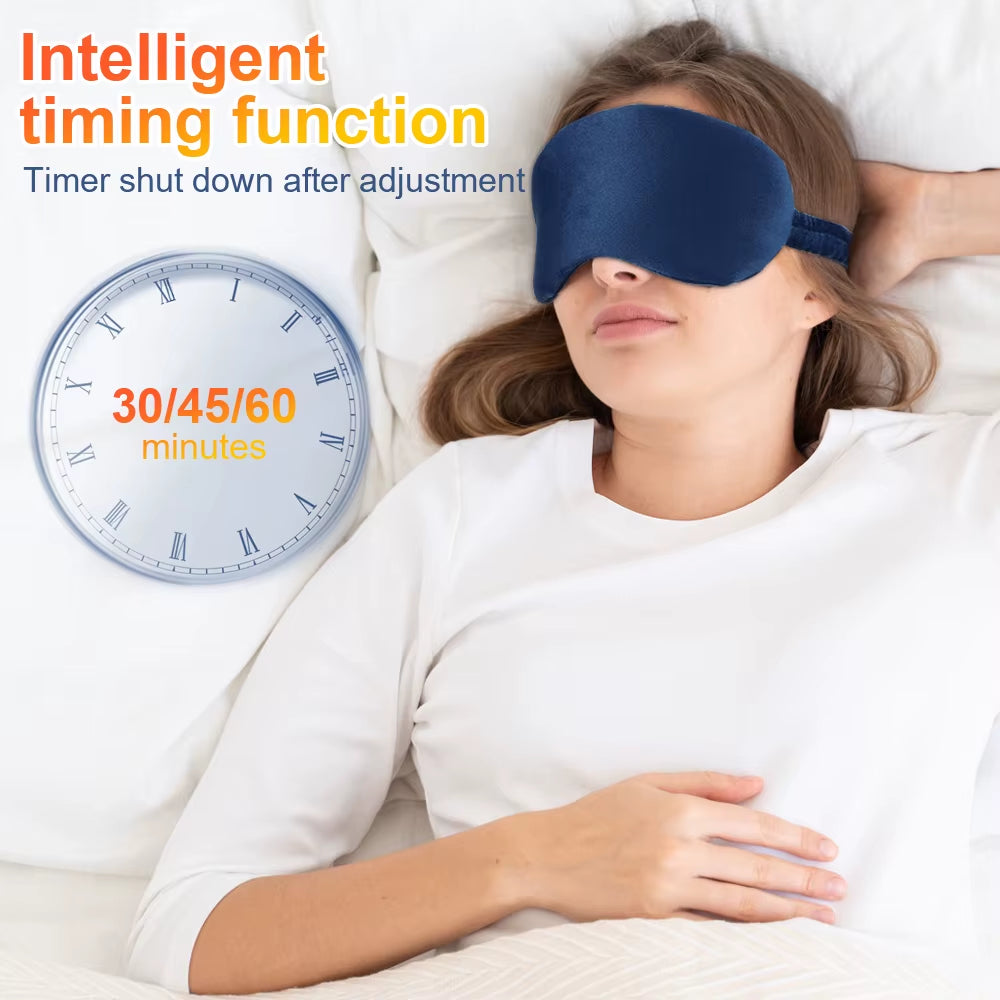 Hot Compress Sleeping Mask USB Heated Eye Mask Blindfold Sleep Eye Cover Eyes Patch Shade Night Travel Nap Heating Eyeshade