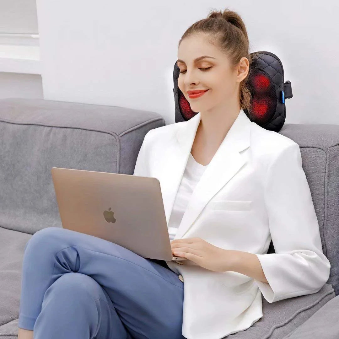 Back Massager, Shiatsu Neck Massager with Heat, Shoulder Foot Massage Pillow with Heat, Deep Tissue Kneading for Waist,Legsgifts for Mothers Day,Christmas Gifts for Women Men