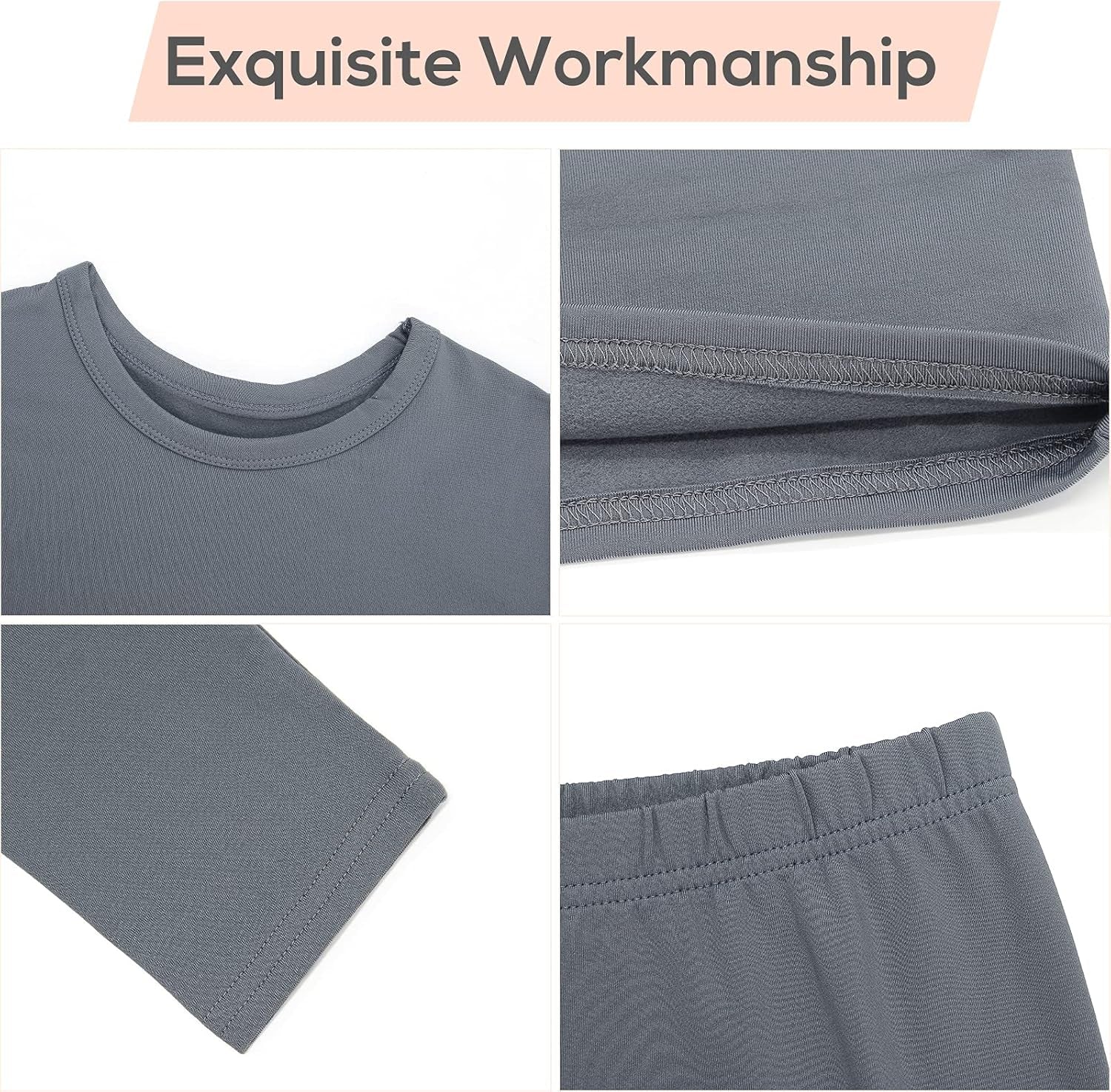 Womens Thermal Underwear Set - Long Johns for Base Layer Women with Fleece Lined for Winter-Warm Loungewear