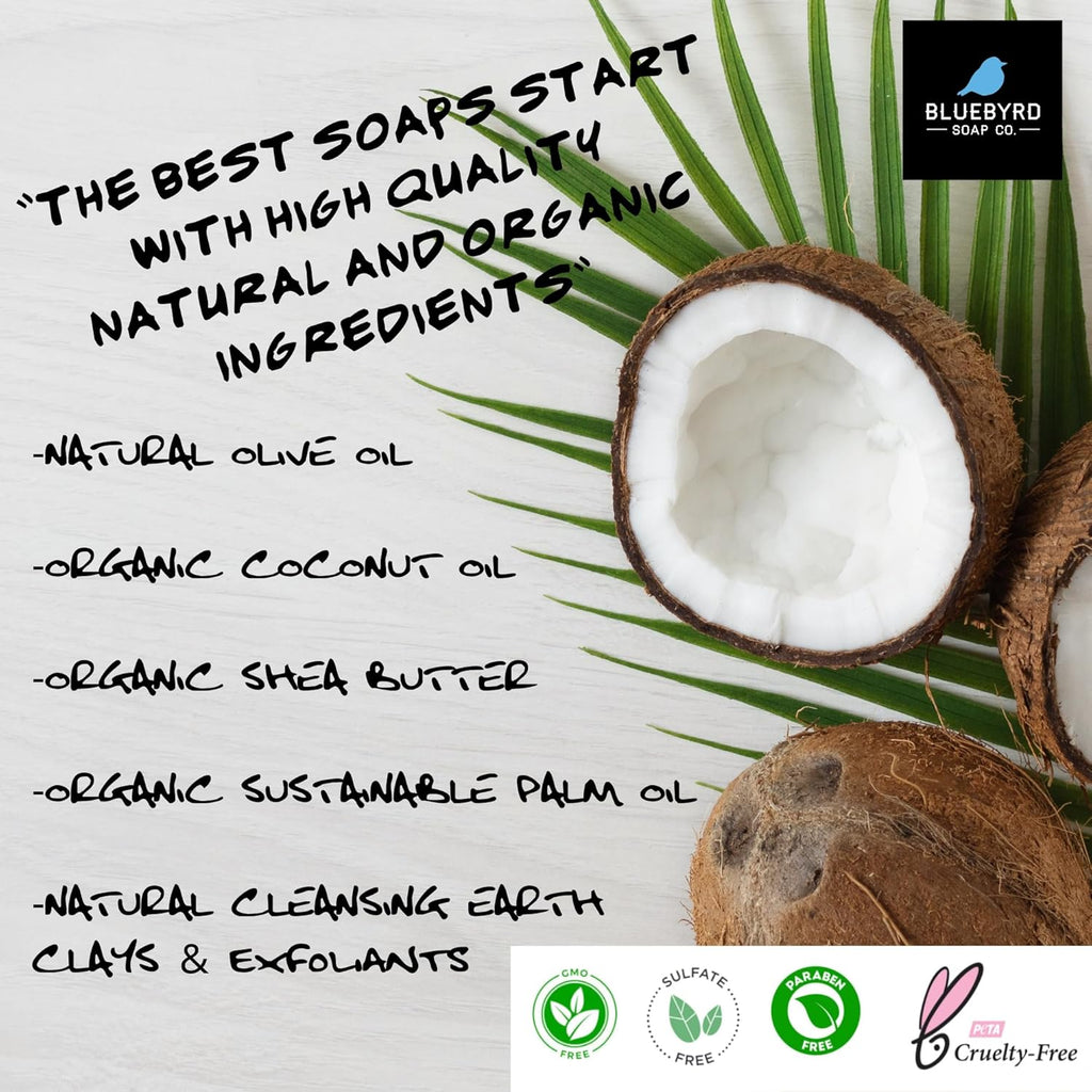 Tobacco Flower Blossom Bar Soap | Natural Organic Soap Ingredients | Vegan, Non-Gmo, Chemical Free Calendula Soap | Gentle Cleansing for Sensitive Skin (Blossom)