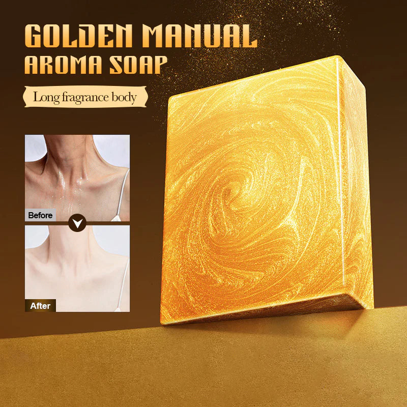 24K Golden Handcrafted Aromatherapy Bar Ideal for Full Body Wash