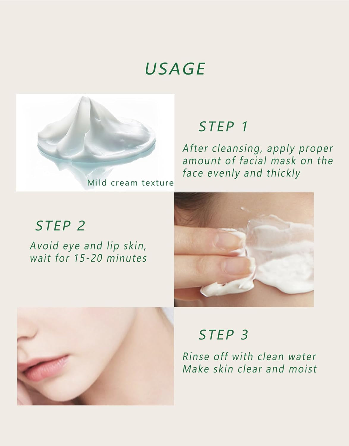 Seaweed Face Moisturizer, Seaweed Face Mud Mask Deep Hydrating Face Cream for Women Oil-Water Balance Facial Moisturizer for Oily and Dry Skin Repairing Barrier and Nourishing Skin,7.05Oz