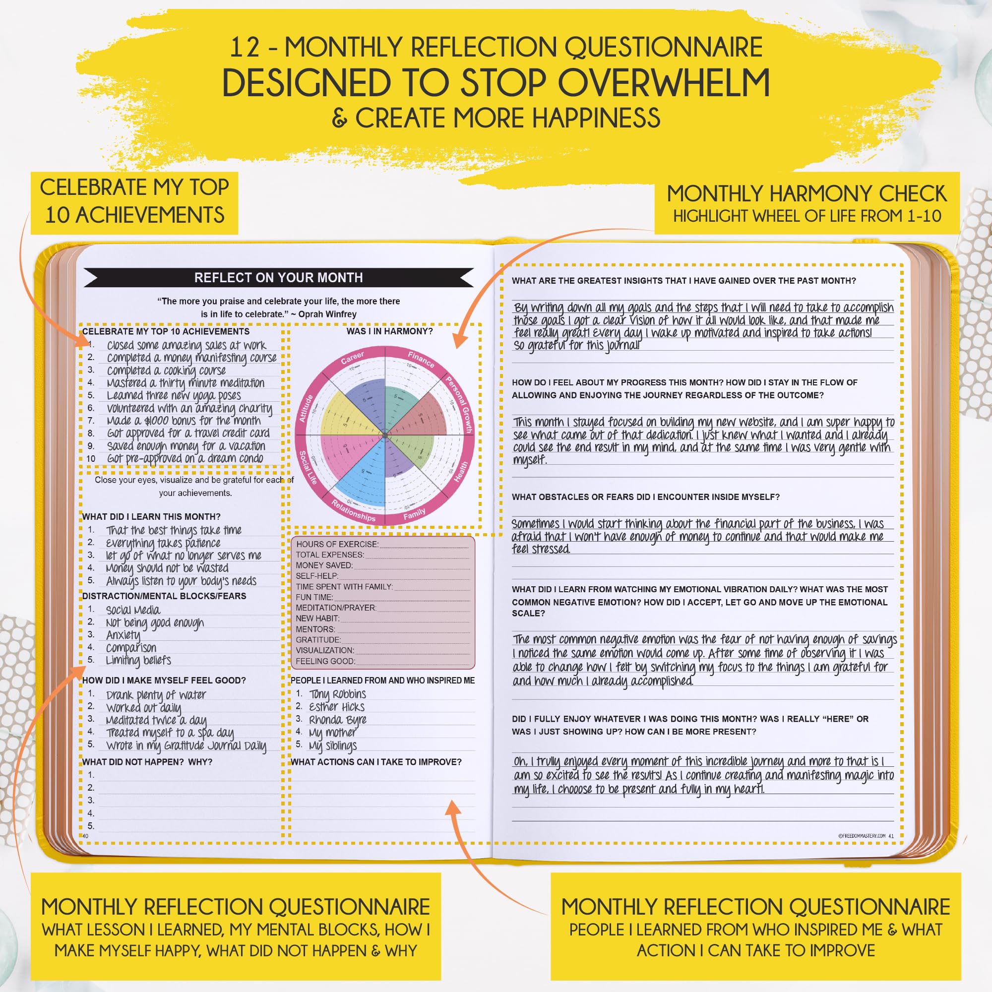 Deluxe 2026 Planner Weekly and Monthly | Law of Attraction Planner with Productivity App | 12-Month for Productivity, Gratitude & Goal Setting | Includes Foldable Vision Board, Gift Box & Stickers