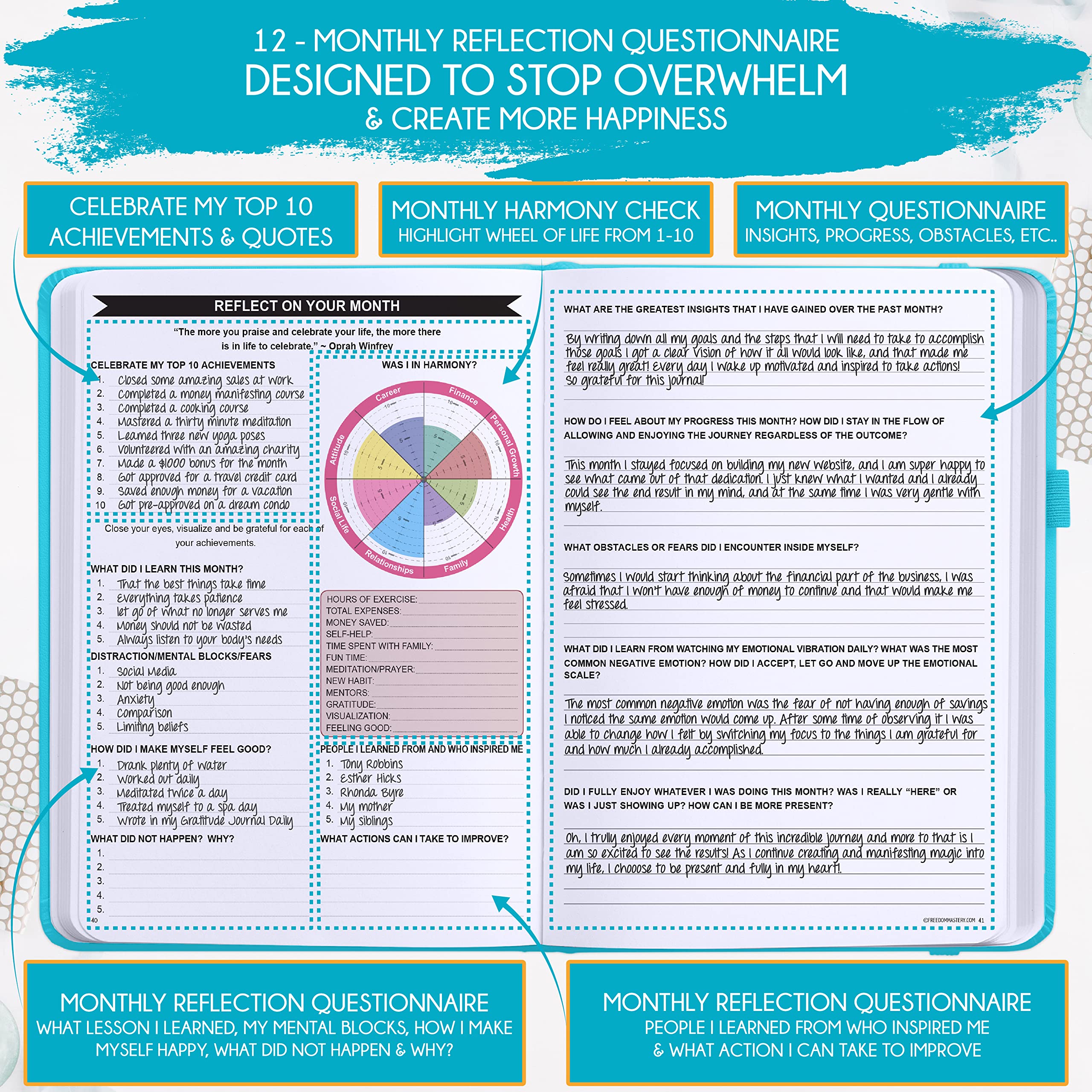 Deluxe 2026 Planner Weekly and Monthly | Law of Attraction Planner with Productivity App | 12-Month for Productivity, Gratitude & Goal Setting | Includes Foldable Vision Board, Gift Box & Stickers