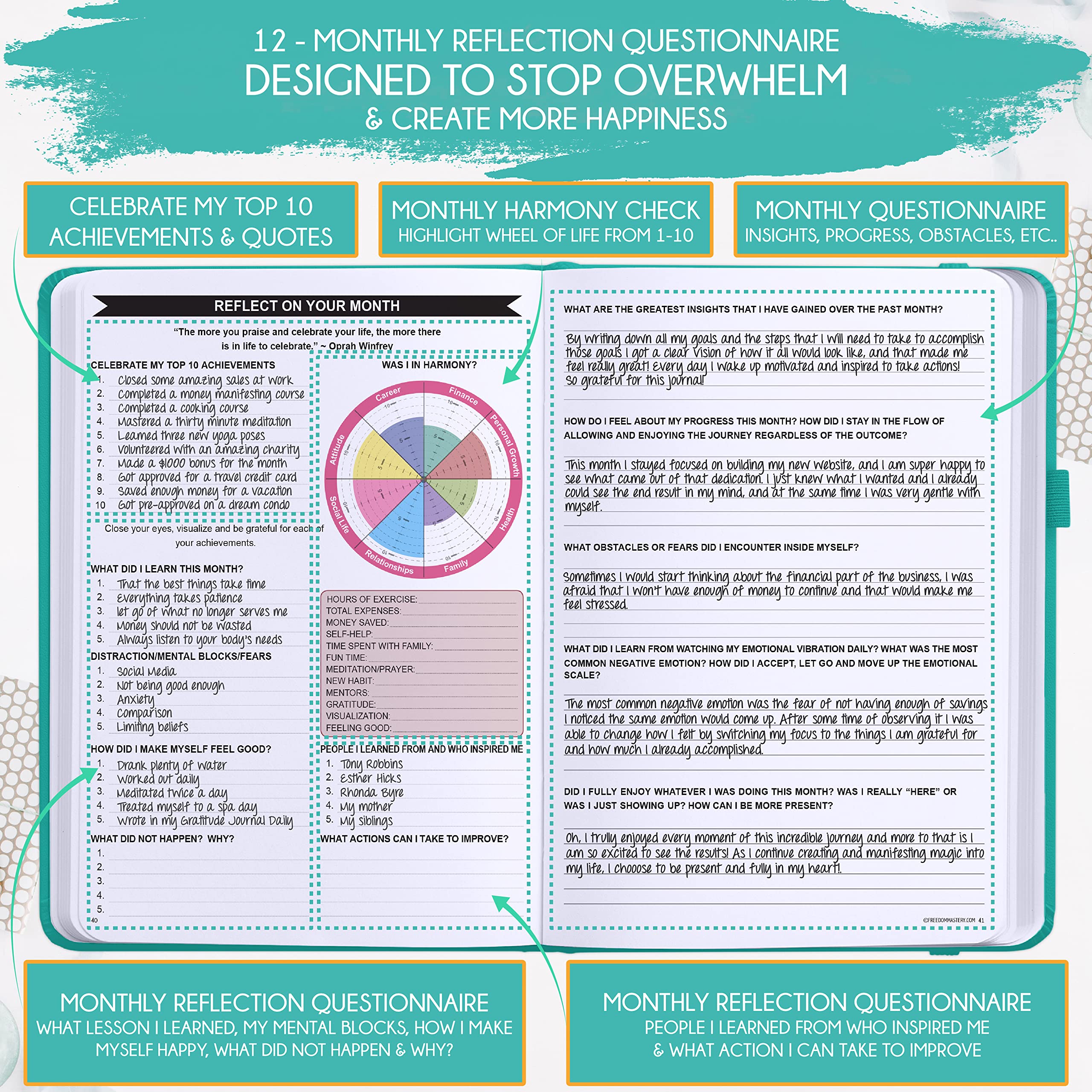 Deluxe 2026 Planner Weekly and Monthly | Law of Attraction Planner with Productivity App | 12-Month for Productivity, Gratitude & Goal Setting | Includes Foldable Vision Board, Gift Box & Stickers