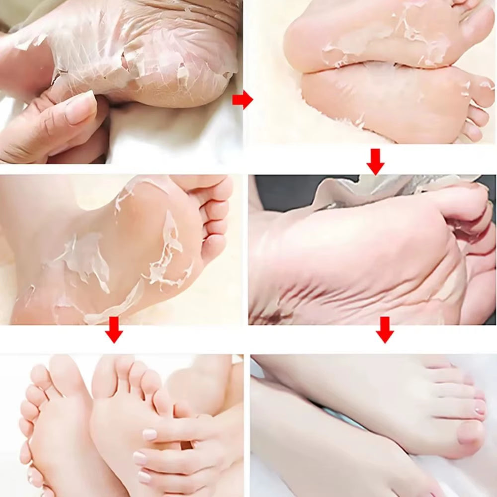 Exfoliating Foot Mask Spa Socks Feet Peeling Mask Remove Dry Dead Cracked Moisturizing Foot Mask Improve Rough Foot Care Tools