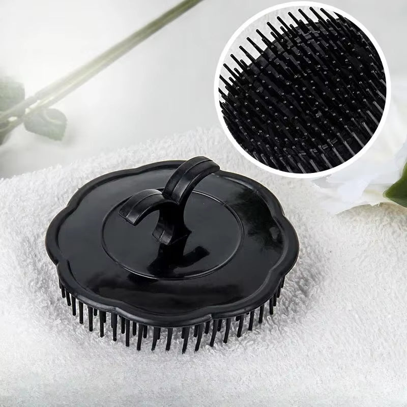 1Pcs Black Hair Comb Scalp Massagers round Comb Women Men Shower Brush Hair Scalp Shower Wash Clean Hair Tool Brush