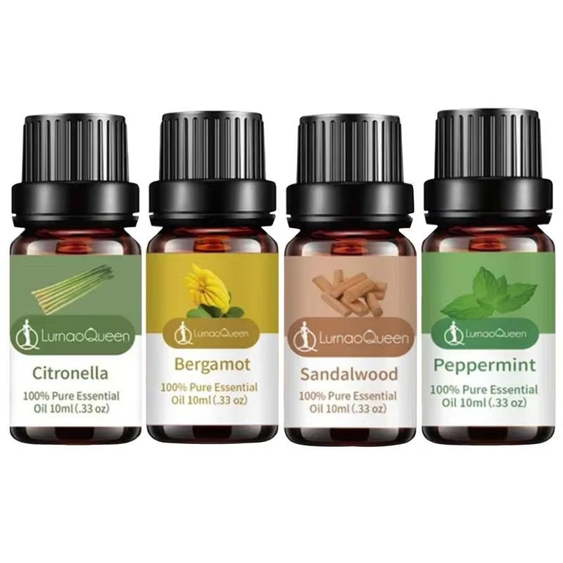 Organic Essential Oil Aromatherapy Essential Oils Bergamot Sandalwood Lemongrass Peppermint Essential Oil for Diffusers Sleep