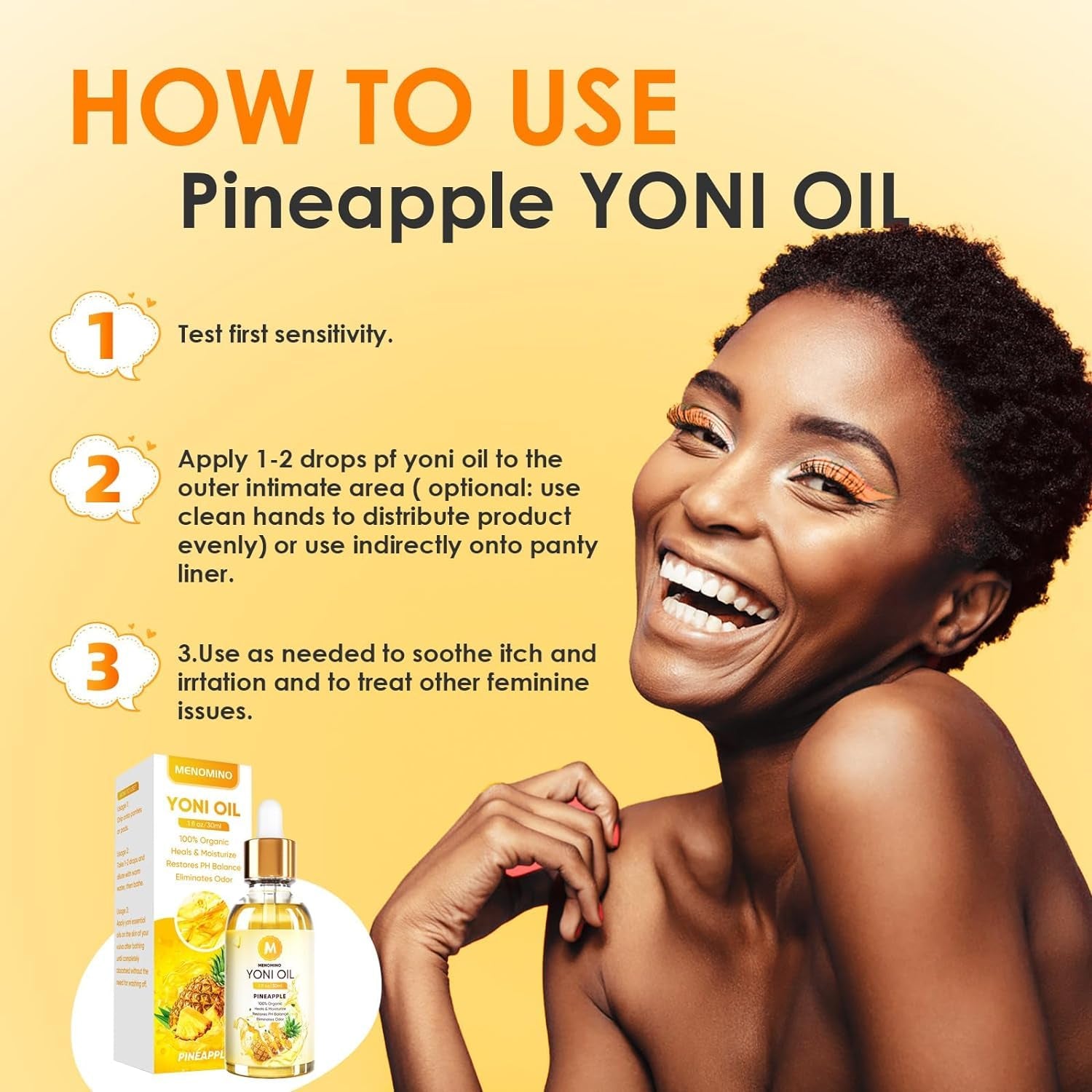 3 Pack Yoni Oil Feminine Oil for Women Ph Balance - Feminine Deodorant - Vaginal