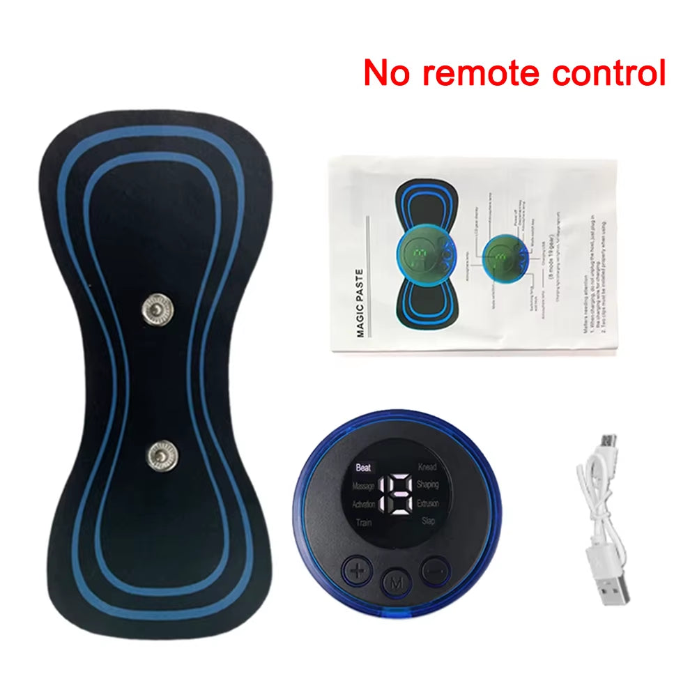 Electric Foot Massager Pad Neck Massage Set Portable Home Fatigue Relief Muscle Vibration Massage Pad Back Neck Massager