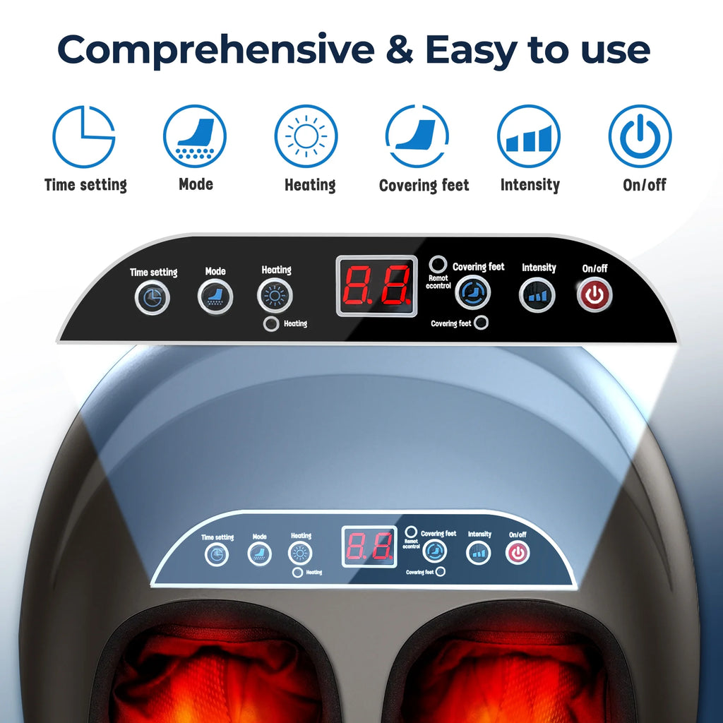 Shiatsu Foot Massager, Foot Spa for Comfort and Relief, Big, Gift, Black