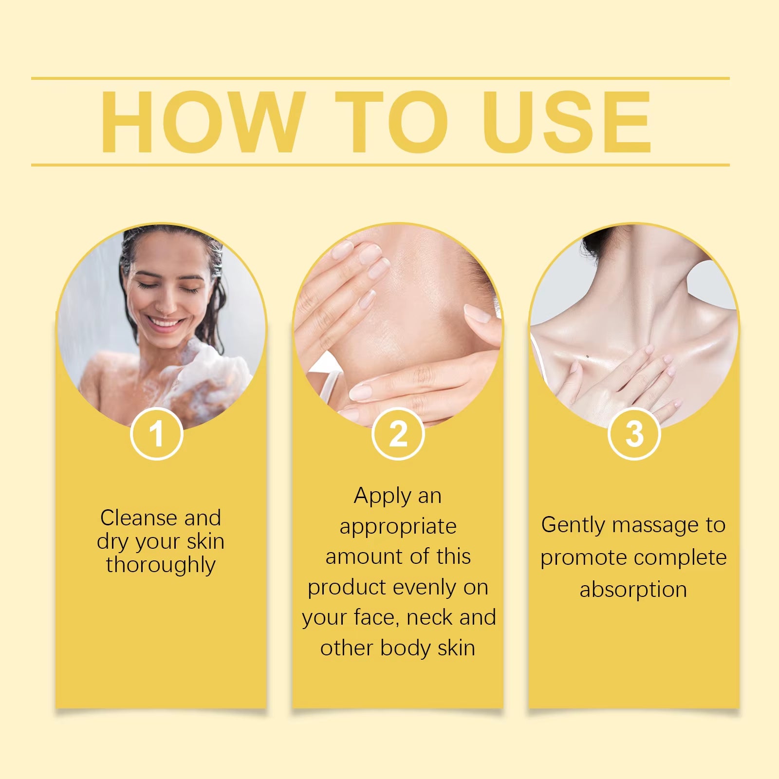 Bee Venom Lifting Neck Cream Deep Moisturizing Face Repair Skin Barrier Smooth Hydrated Skin Firming Tightening Cream 50G