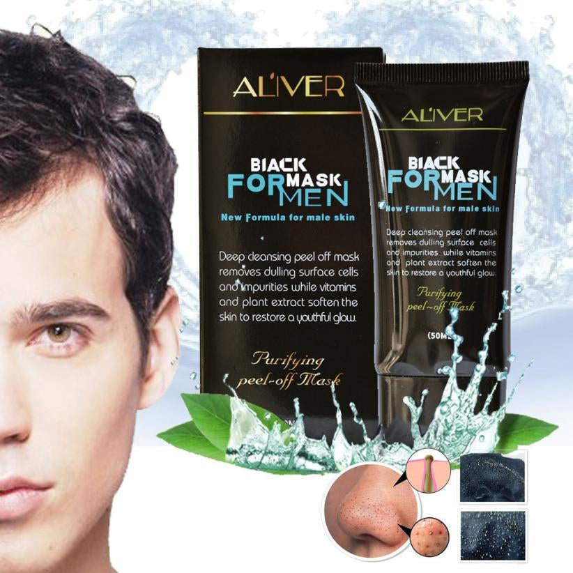 Premium Trendy Men'S Peel-Off Mask for Deep Blackhead Removal and Facial Cleansing