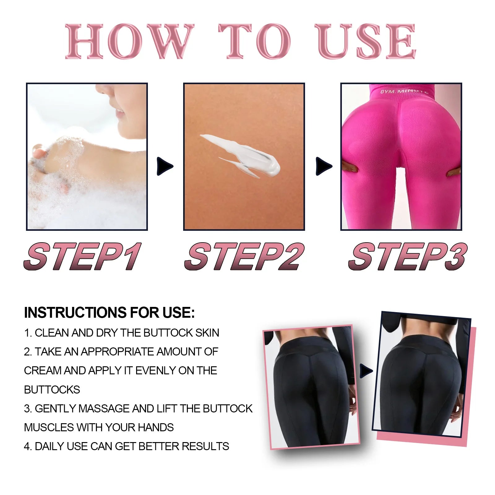 Buttock Enlargement Cream Butt Lift Shaping Bigger Buttock Enhancer Oil Butt Massage Cream Sexy Buttock Enhancement Cream