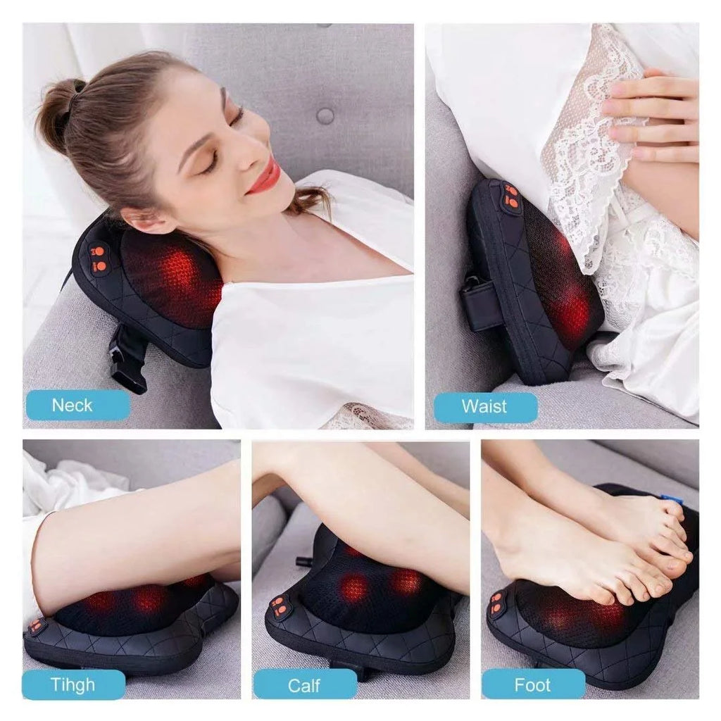 Back Massager, Shiatsu Neck Massager with Heat, Shoulder Foot Massage Pillow with Heat, Deep Tissue Kneading for Waist,Legsgifts for Mothers Day,Christmas Gifts for Women Men