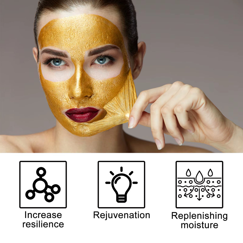 Gold Retinol Snake Venom Peel off Mask Remove Blackheads Deep Cleansing Shrink Pores Moisturizing Facial Mask Skin Care Products