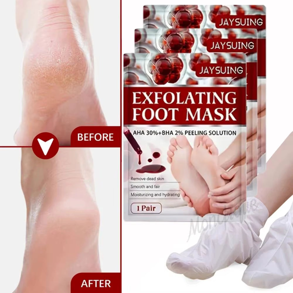 Exfoliating Foot Mask Spa Socks Feet Peeling Mask Remove Dry Dead Cracked Moisturizing Foot Mask Improve Rough Foot Care Tools