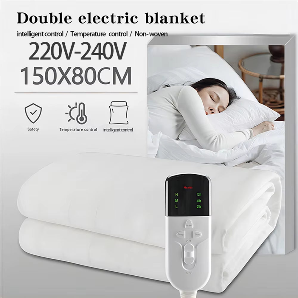 Heated Blanket Electric Blanket Timer Heated Pad 220V 150*80Cm Thermal Mattress Winter Body Warmer Heated Bed Warmer