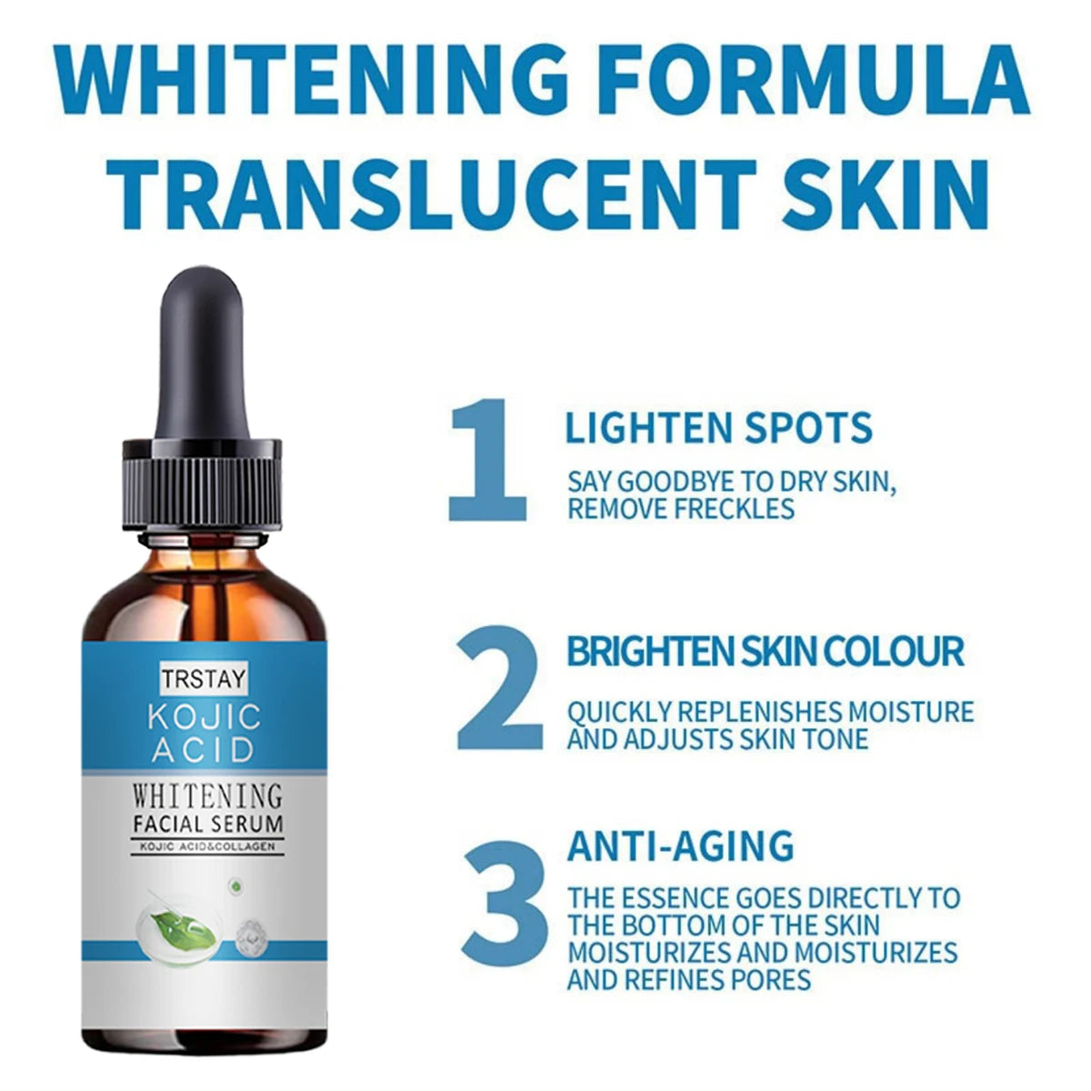 Skin Lightening Serum Strong Shades Dark Skin anti Age .Extreme Whitening Cream for DARK Skin Face Skin Care Products