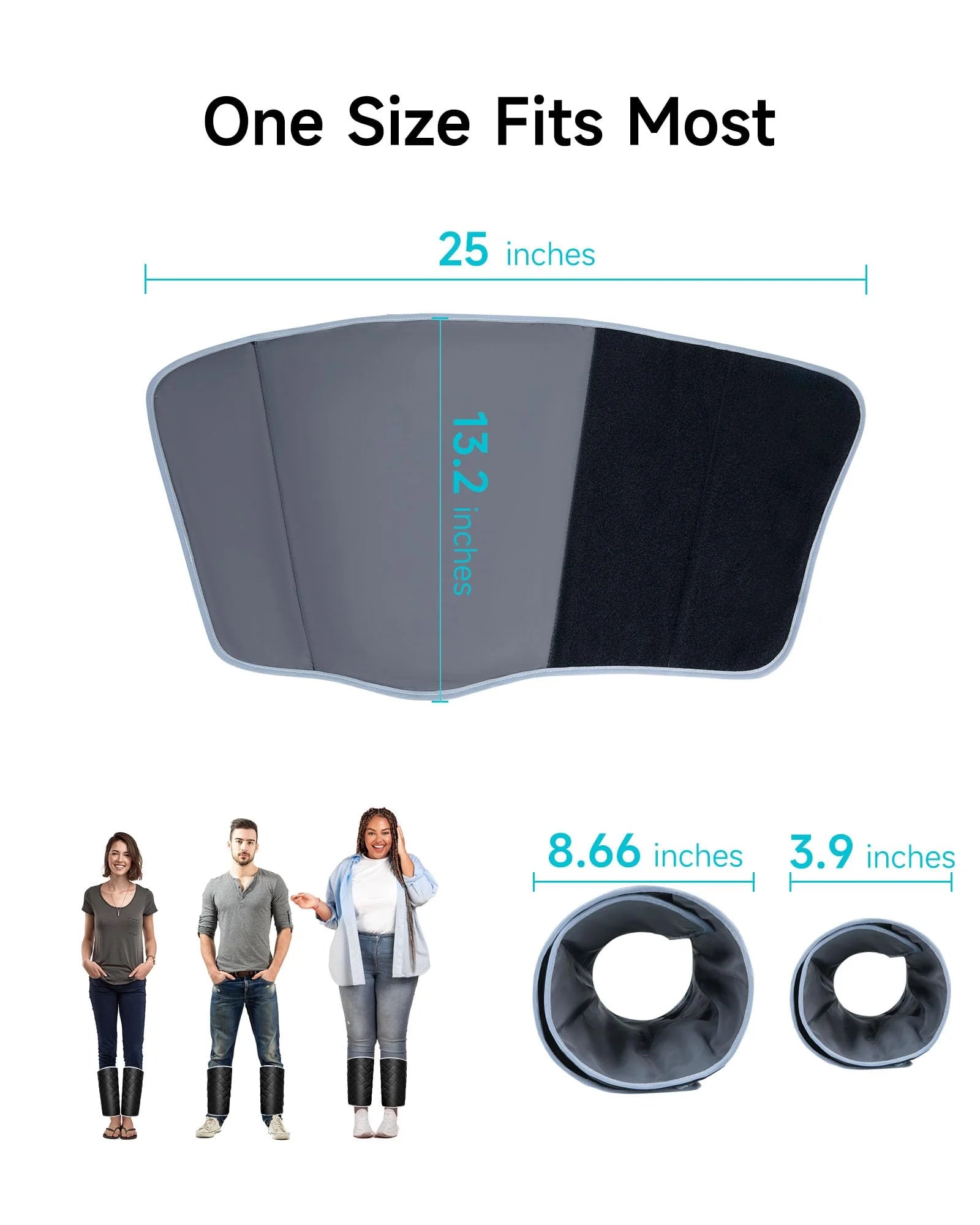 Leg Massager for Circulation,Leg Arm Calf Air Compression Massager with 6 Modes, 2 Heating Levels, 3 Intensities and 30Min Auto-Off, Gift for Women Men