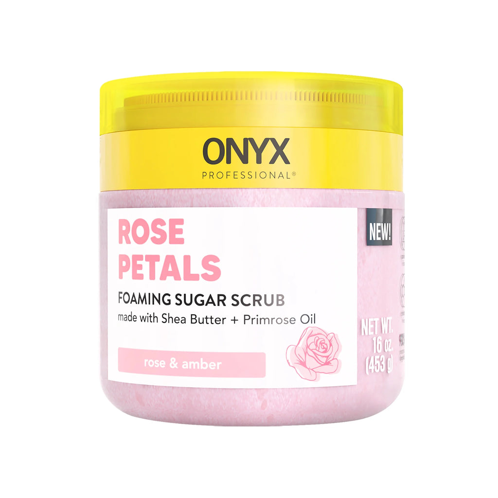 Foaming Body Scrub with Shea Butter & Primrose Oil, Rose Petals, 16 Fl Oz