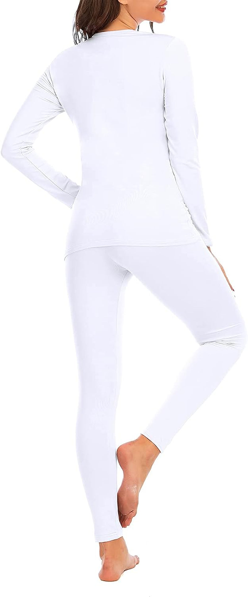 Womens Thermal Underwear Set - Long Johns for Base Layer Women with Fleece Lined for Winter-Warm Loungewear
