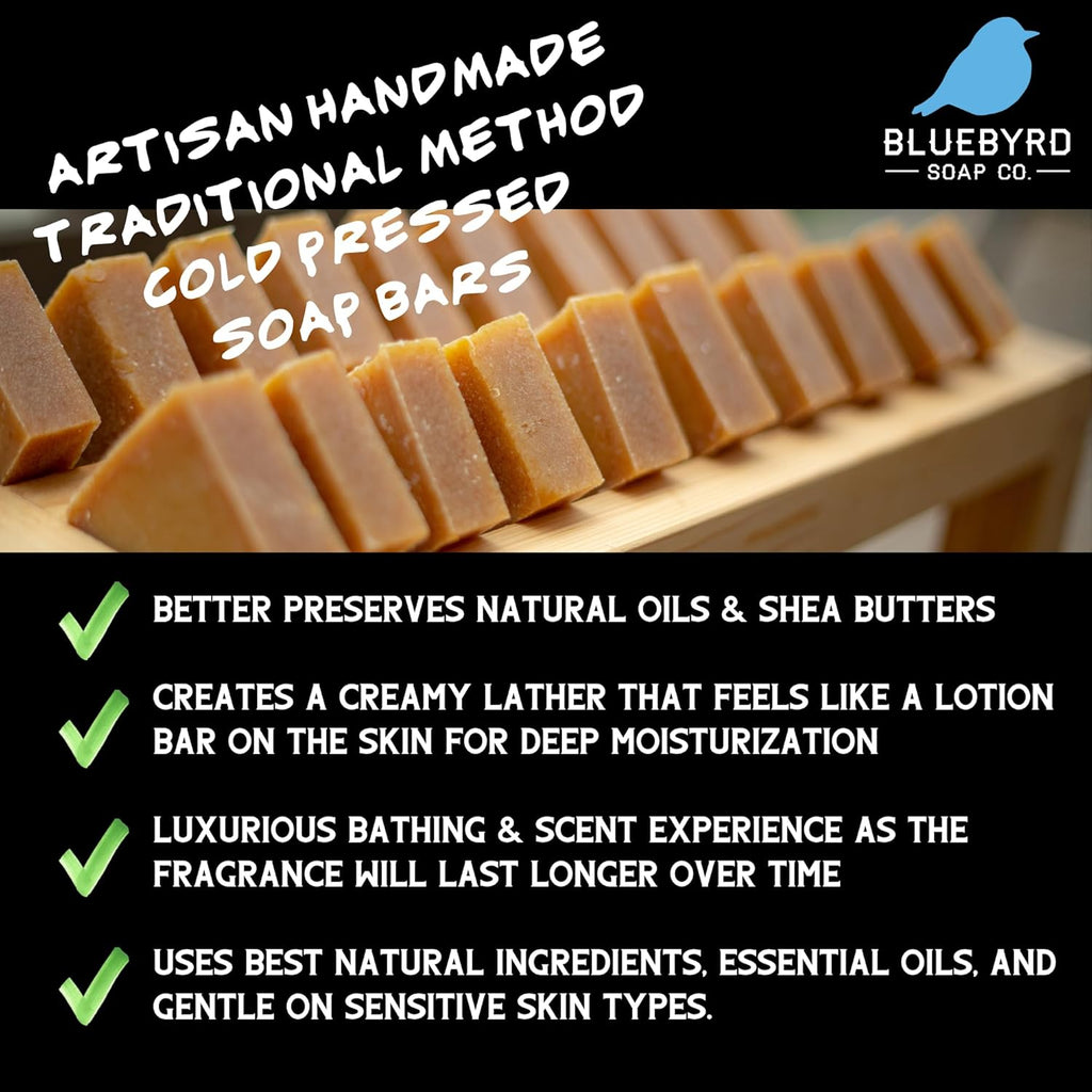 Tobacco Flower Blossom Bar Soap | Natural Organic Soap Ingredients | Vegan, Non-Gmo, Chemical Free Calendula Soap | Gentle Cleansing for Sensitive Skin (Blossom)