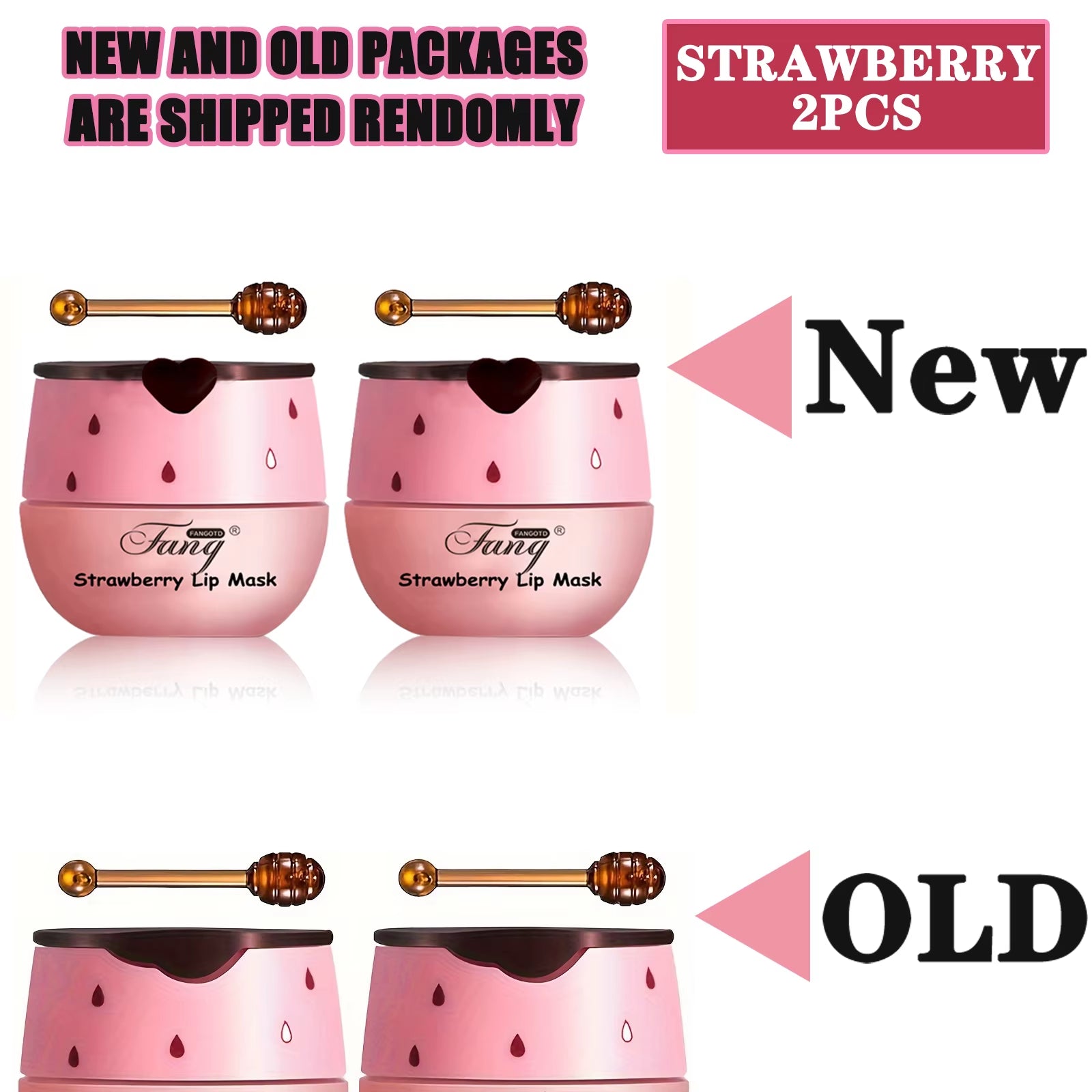 2 Pack Bee Balm Lip Balm, Exfoliating & Hydrating & Prevention Dry and Cracked Lip Scrubs Lip Sleeping Mask Reduces Lip Lines