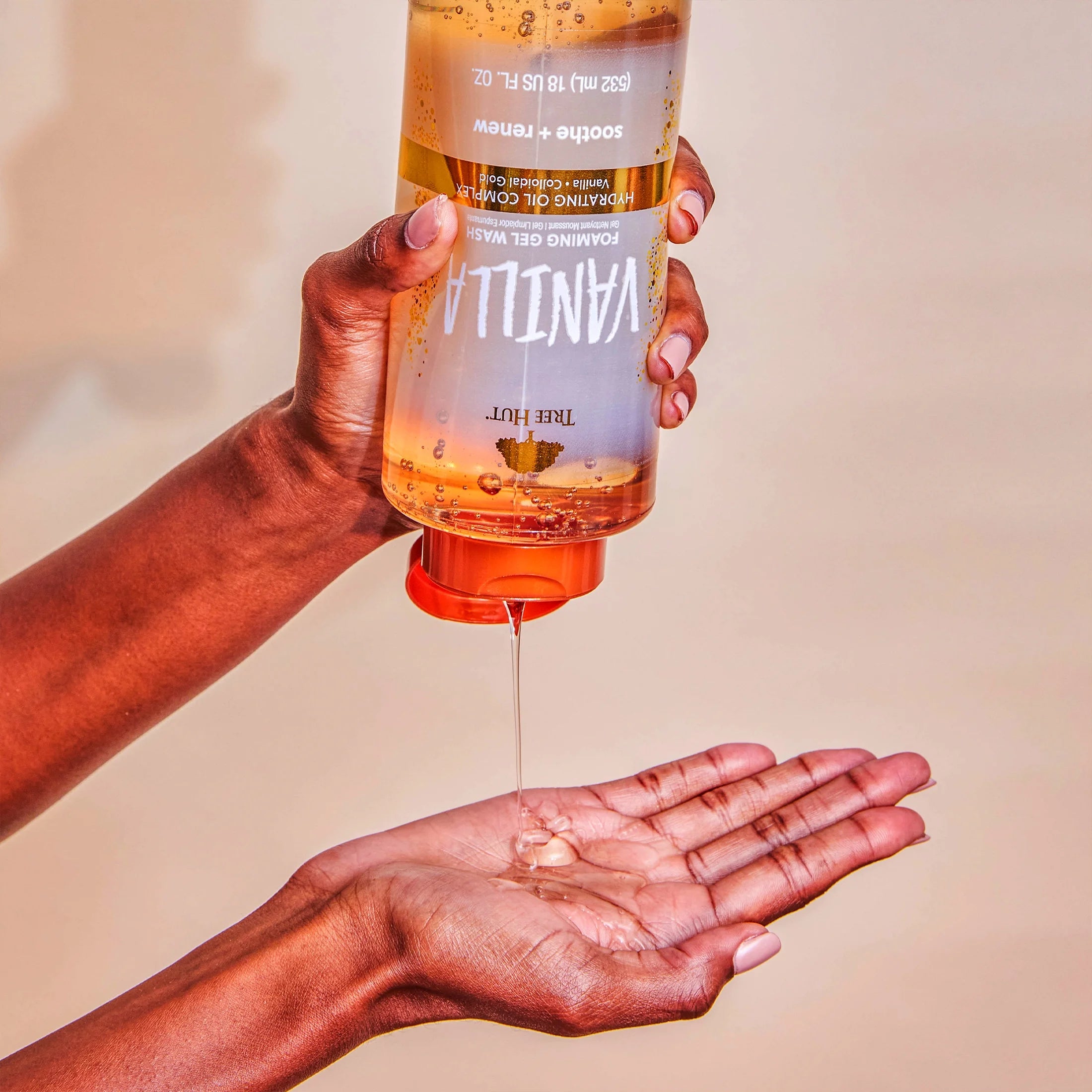 Vanilla Soothing Foaming Gel Body Wash, 18 Fl Oz