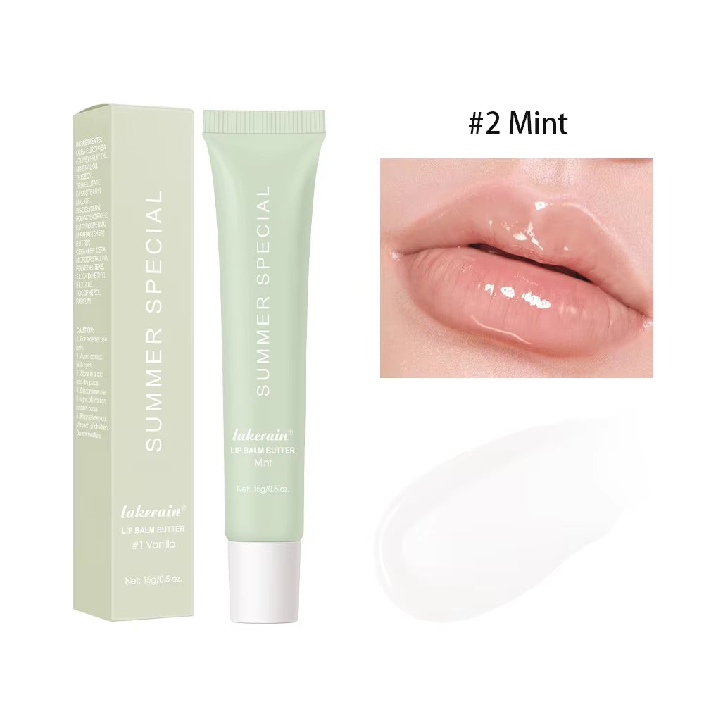 Moisturizing Lip Butter Balm 4 Counts/Set Hydrating Lip Balm Plumping Lip Oil Lip Stick Glossy Lip Glaze Stick Plumping Lip Cosm