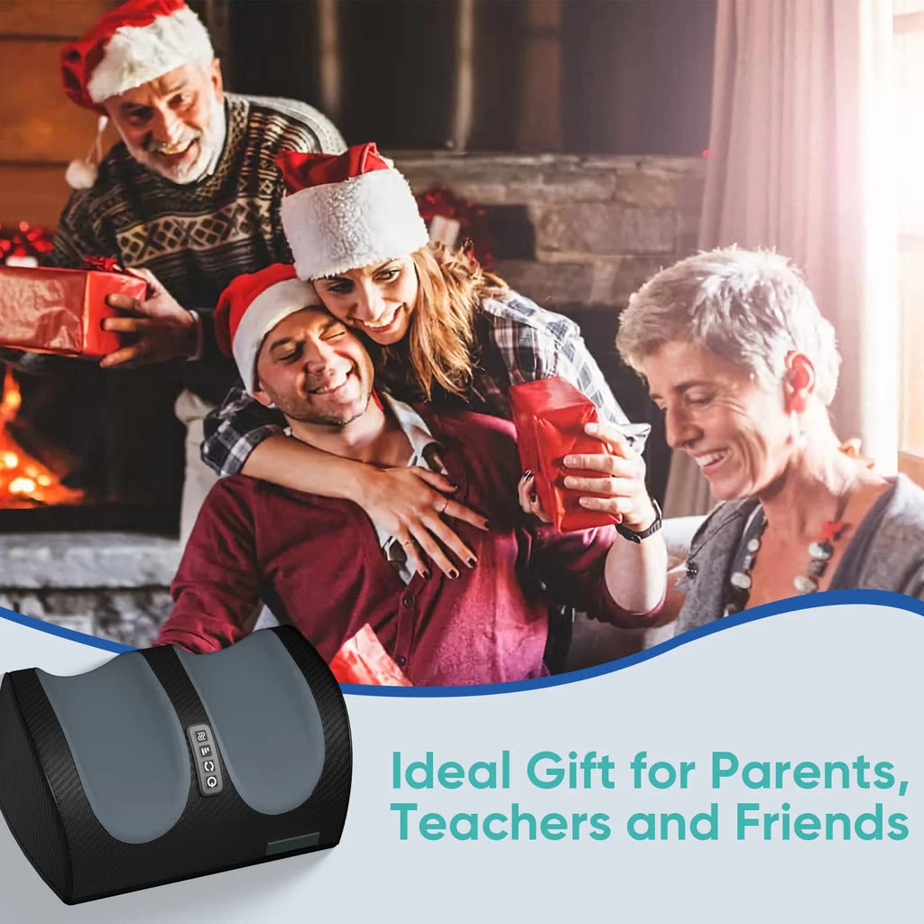 Foot Massager Machine with Heat, Deep Tissue Massager for Foot Massage and Calf Massage, Gifts for Mom & Dad